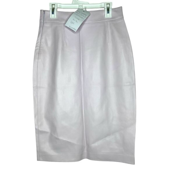 Susana Monaco Essential Faux Leather Pencil Skirt in Opal Small - Picture 11 of 16